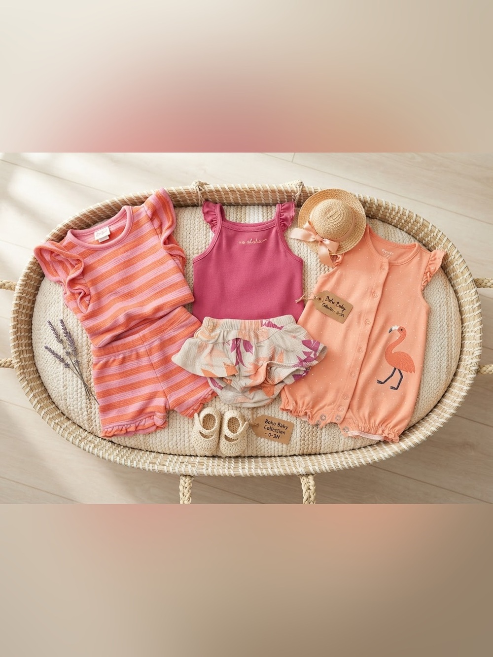 Cat & Jack / Carter’s Pink and Peach Girls' Summer Romper & Sets